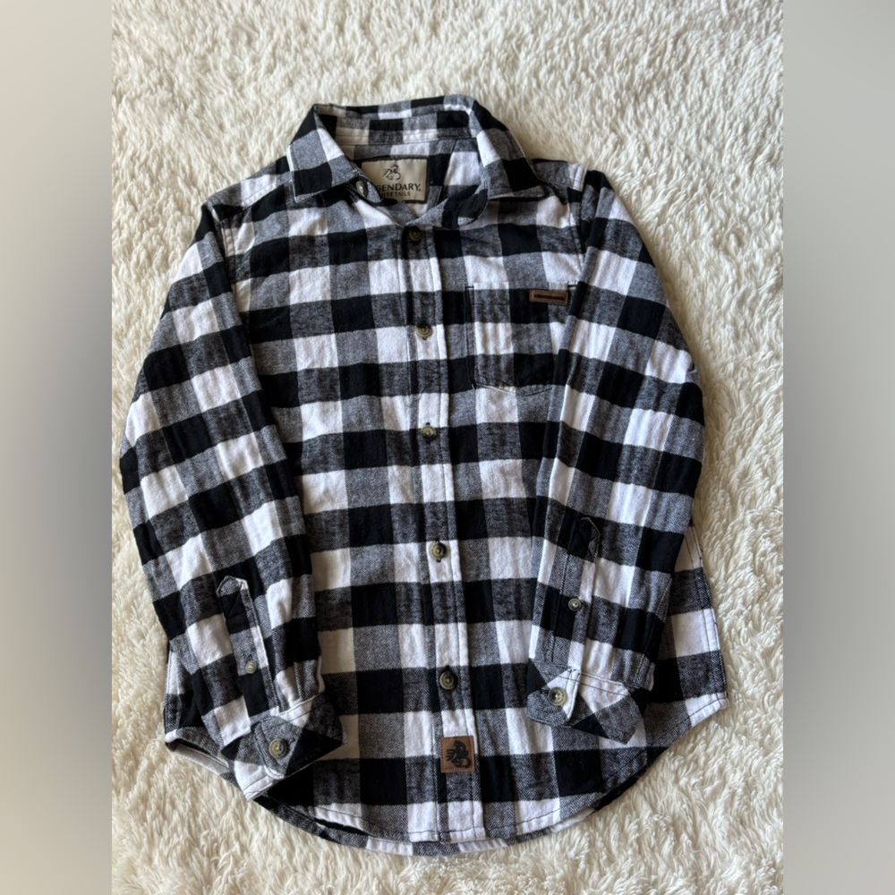 Legendary Whitetails Kids Plaid Button Down Shirt